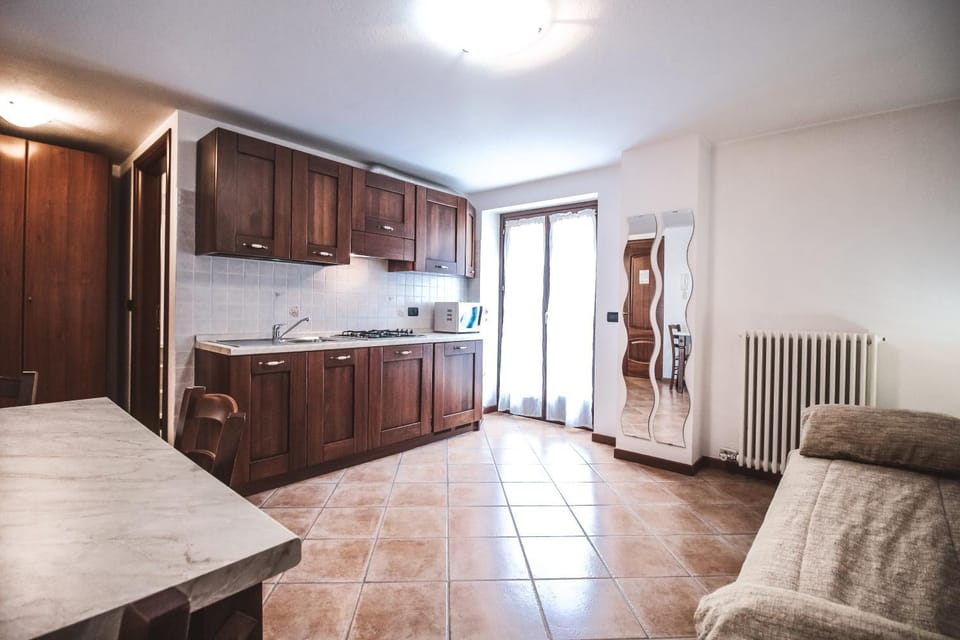 Kitchen or kitchenette, Living room, Dining area