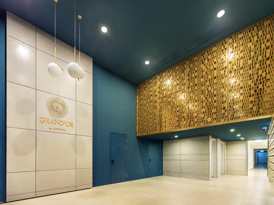 Property building, Lobby or reception, Parking, elevator
