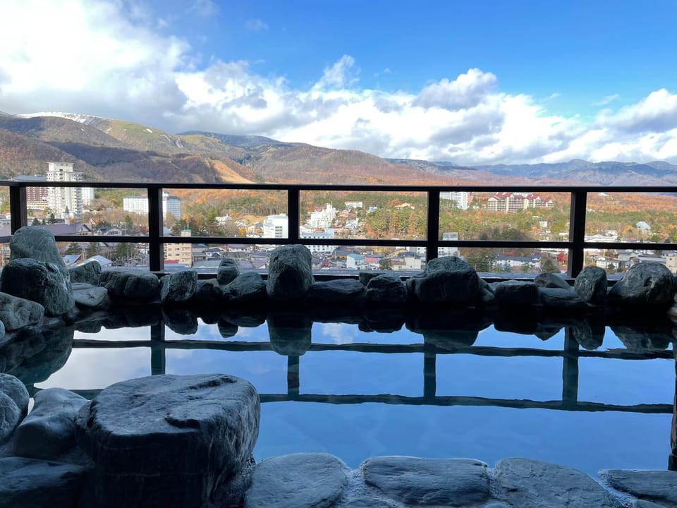 Hot Spring Bath, Mountain view, Open Air Bath, Public Bath