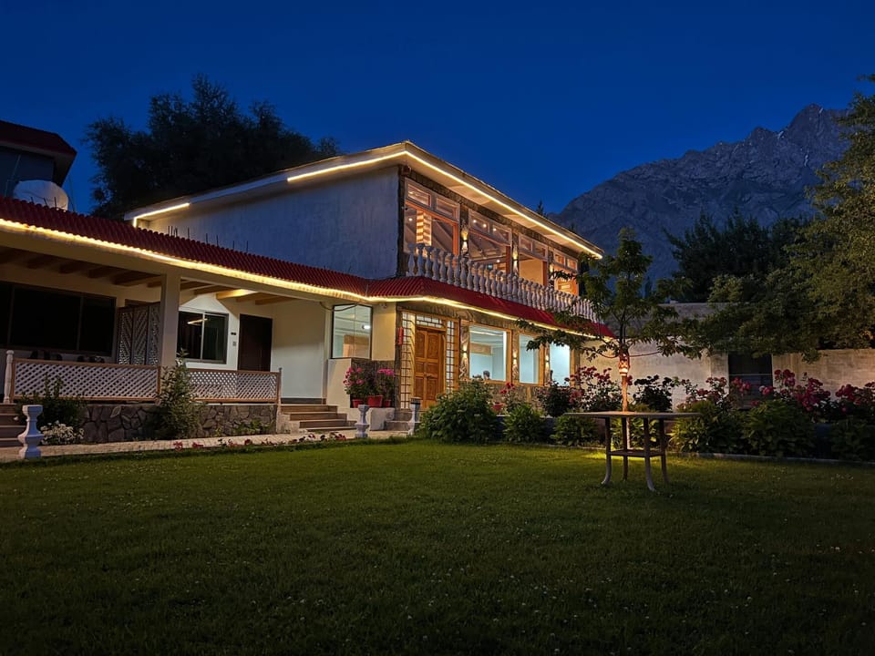 Property building, Night, Natural landscape, Garden