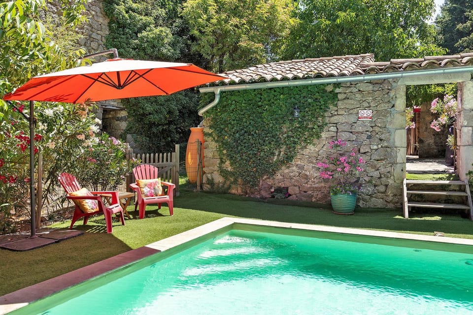 Property building, Living room, Swimming pool