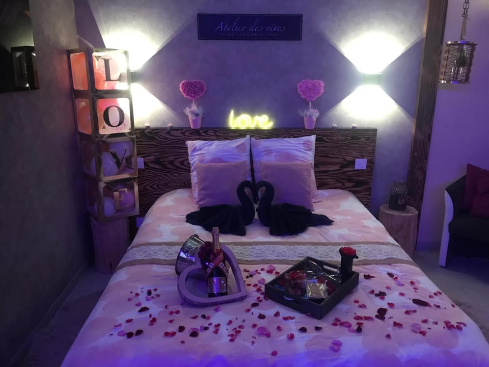 Cosy Love & Spa Love room avec spa, hammam et sauna privatif Apartment in Vosges