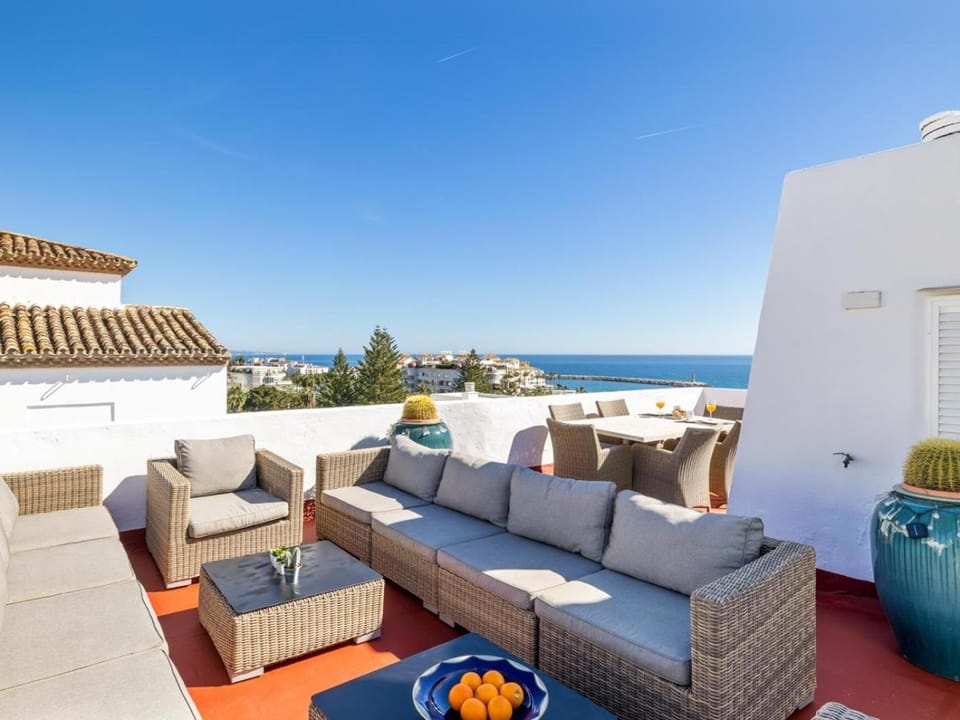 View (from property/room), Balcony/Terrace, Sea view