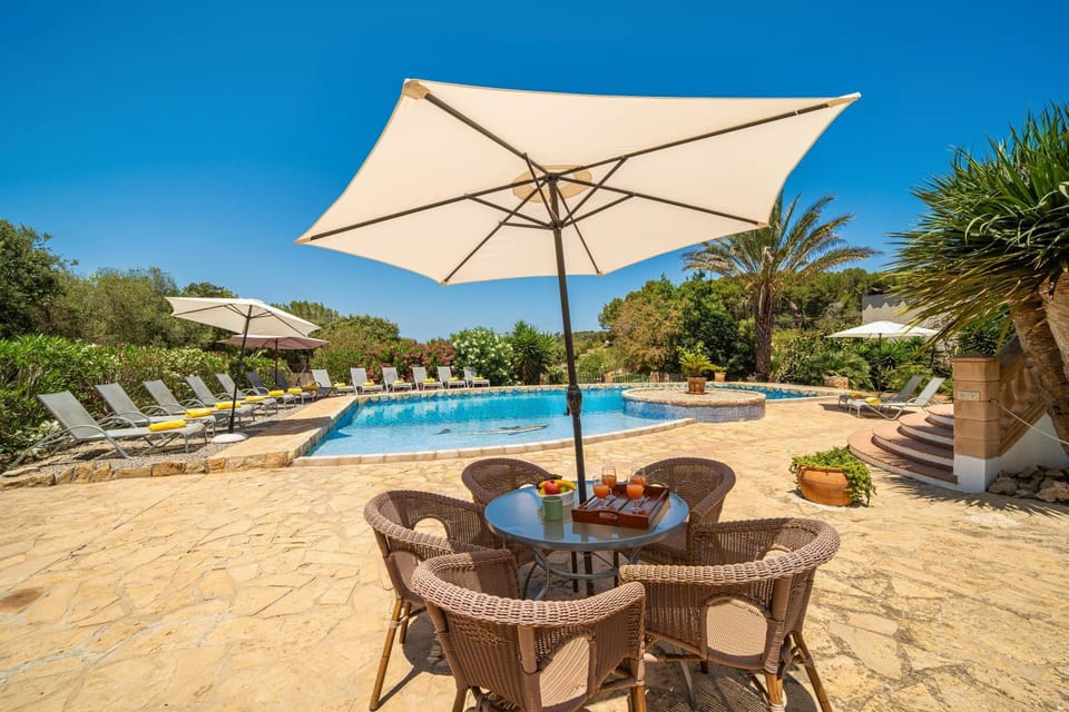 Patio, Day, Garden, Garden view, Pool view, Swimming pool, sunbed
