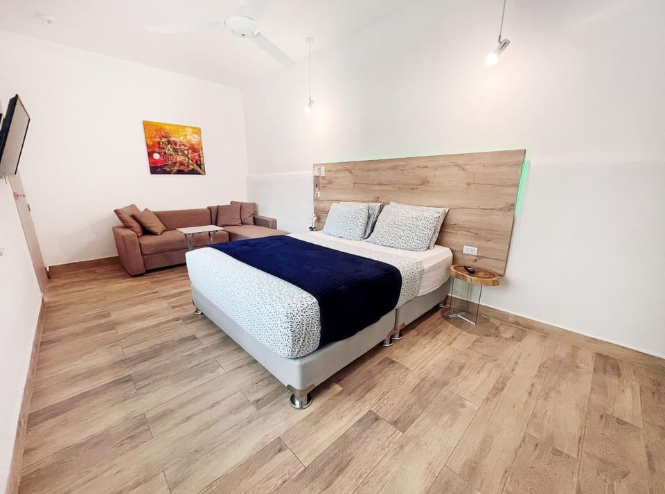 Bed, TV and multimedia, Living room, Photo of the whole room, Bedroom