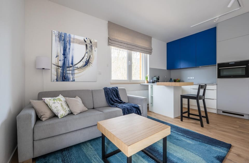 Kitchen or kitchenette, Living room, minibar, pet friendly