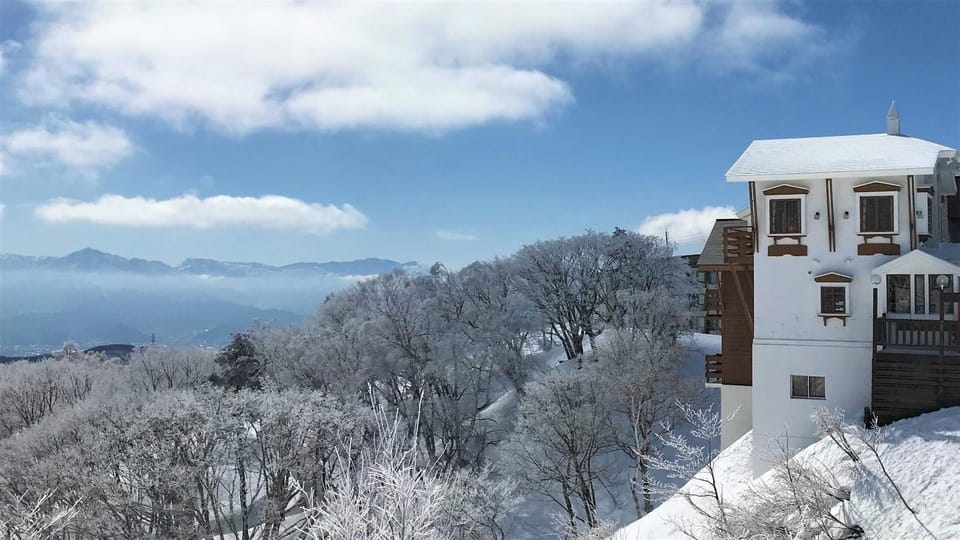 Property building, Winter, Mountain view