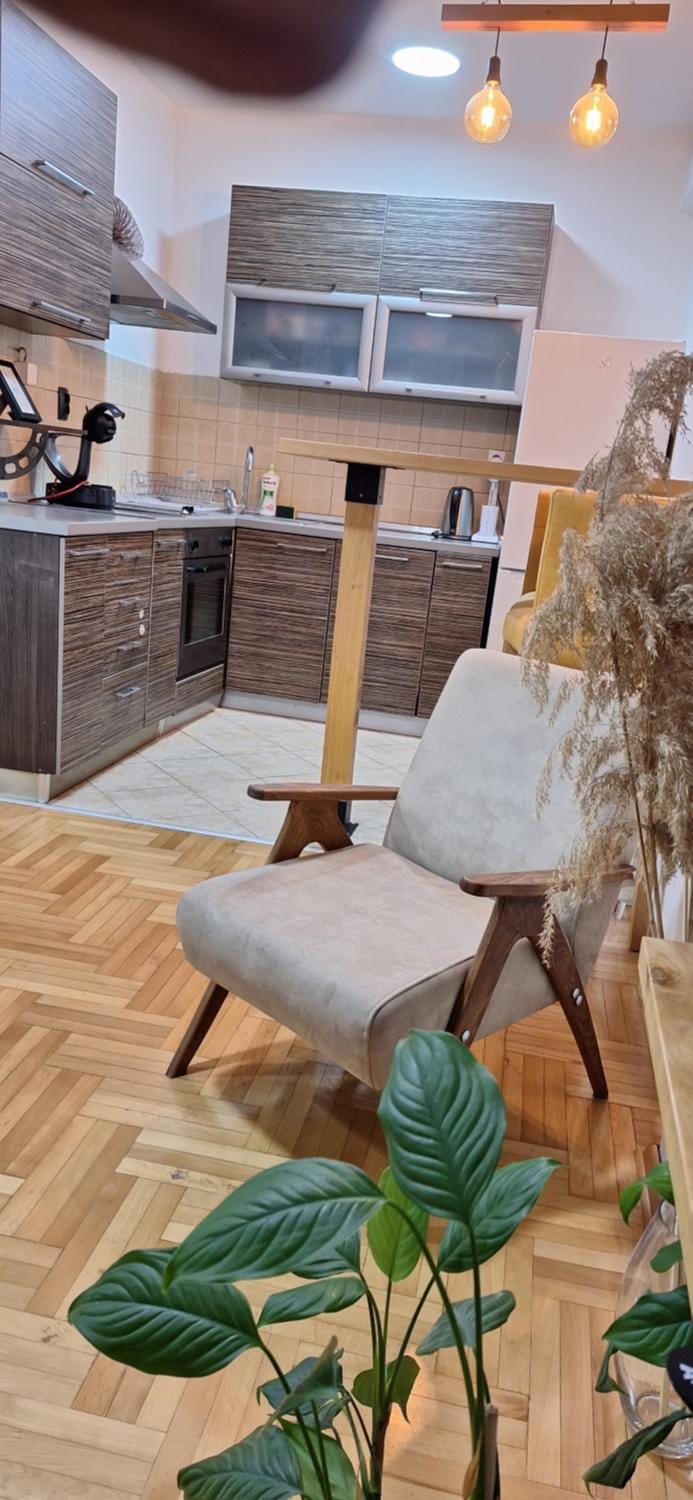 Kitchen or kitchenette, Living room, Dining area