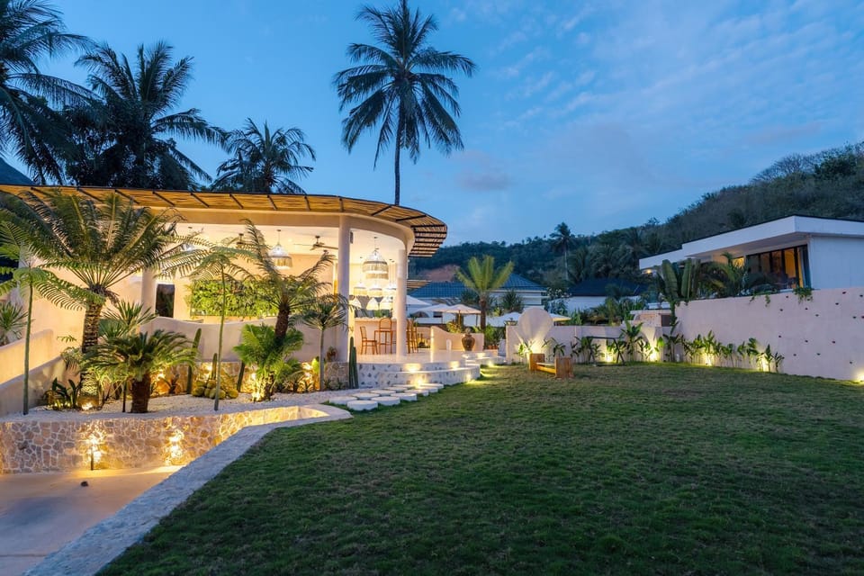 Restaurant/places to eat, Night, Natural landscape, Garden, Lounge or bar, Garden view, Breakfast