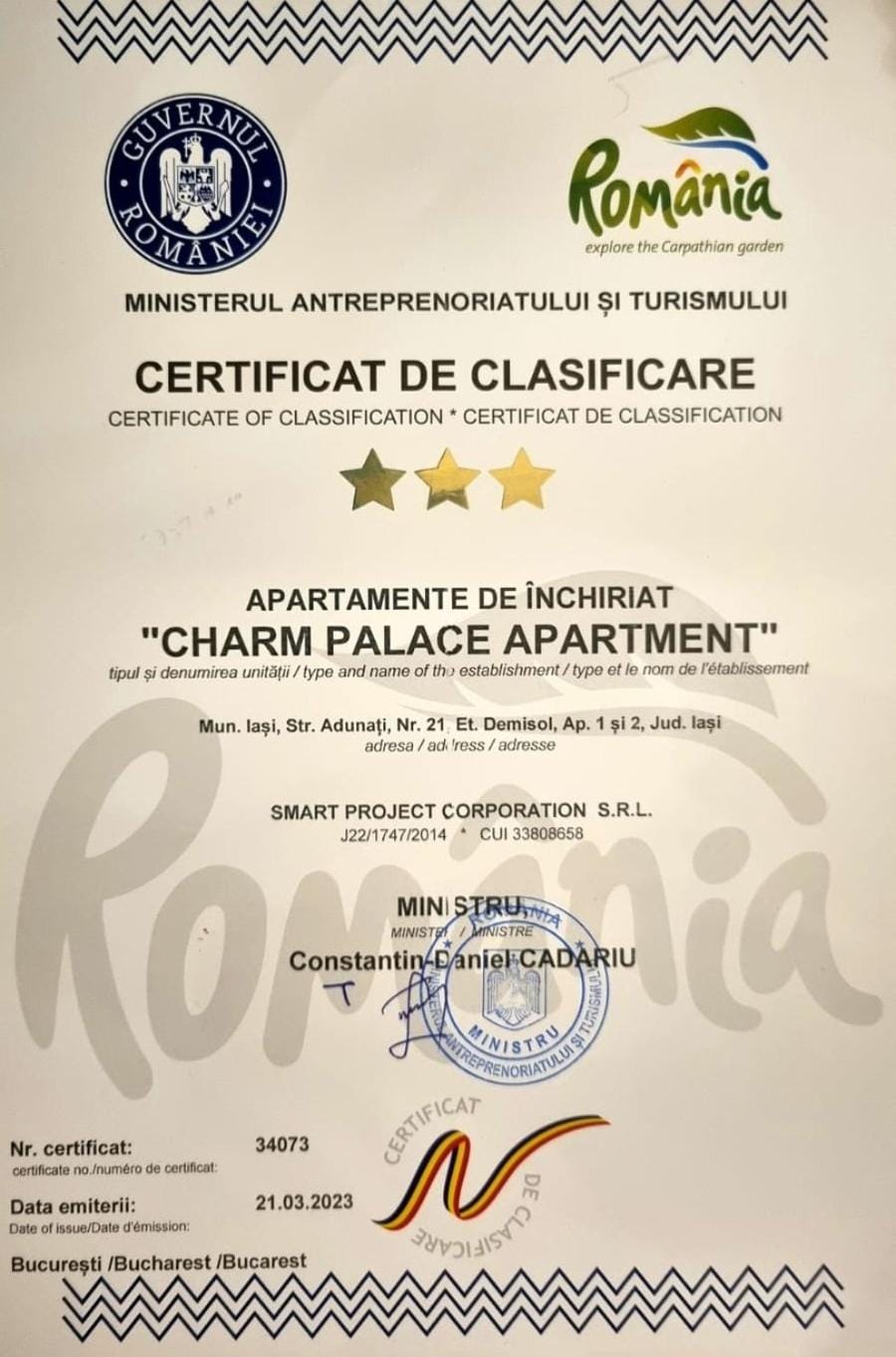 Charm 2 Palas Apartment Apartment in Moldova