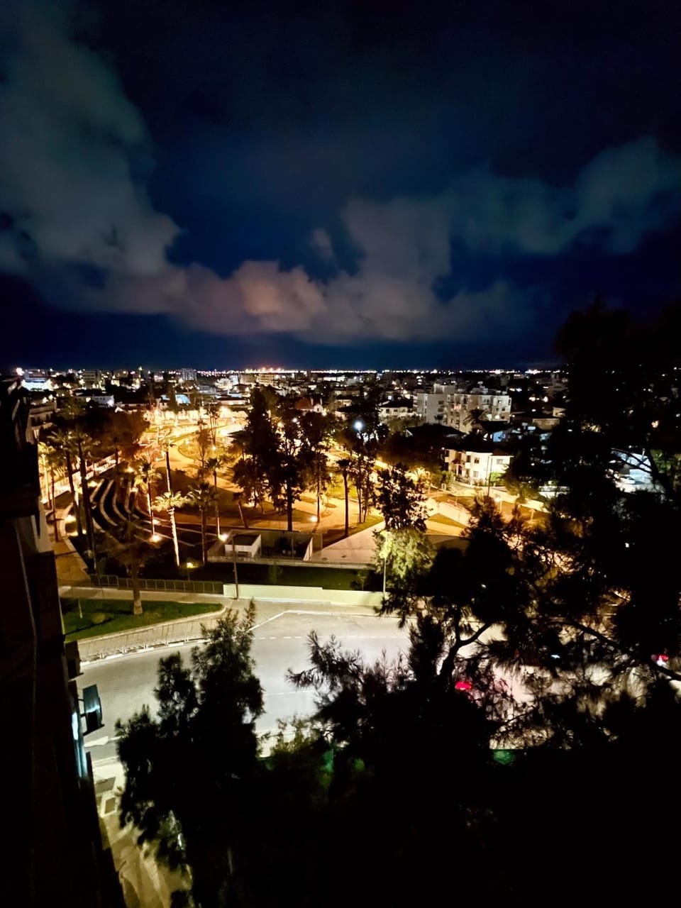Night, Natural landscape, City view