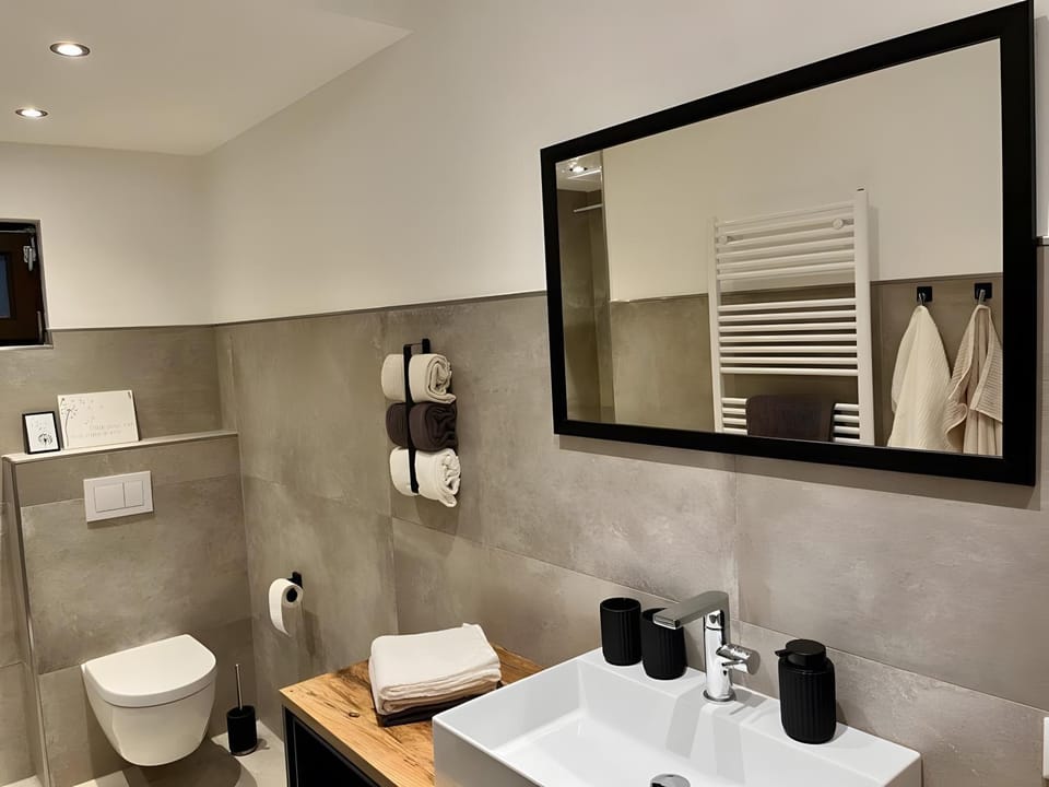 Bathroom, Living room