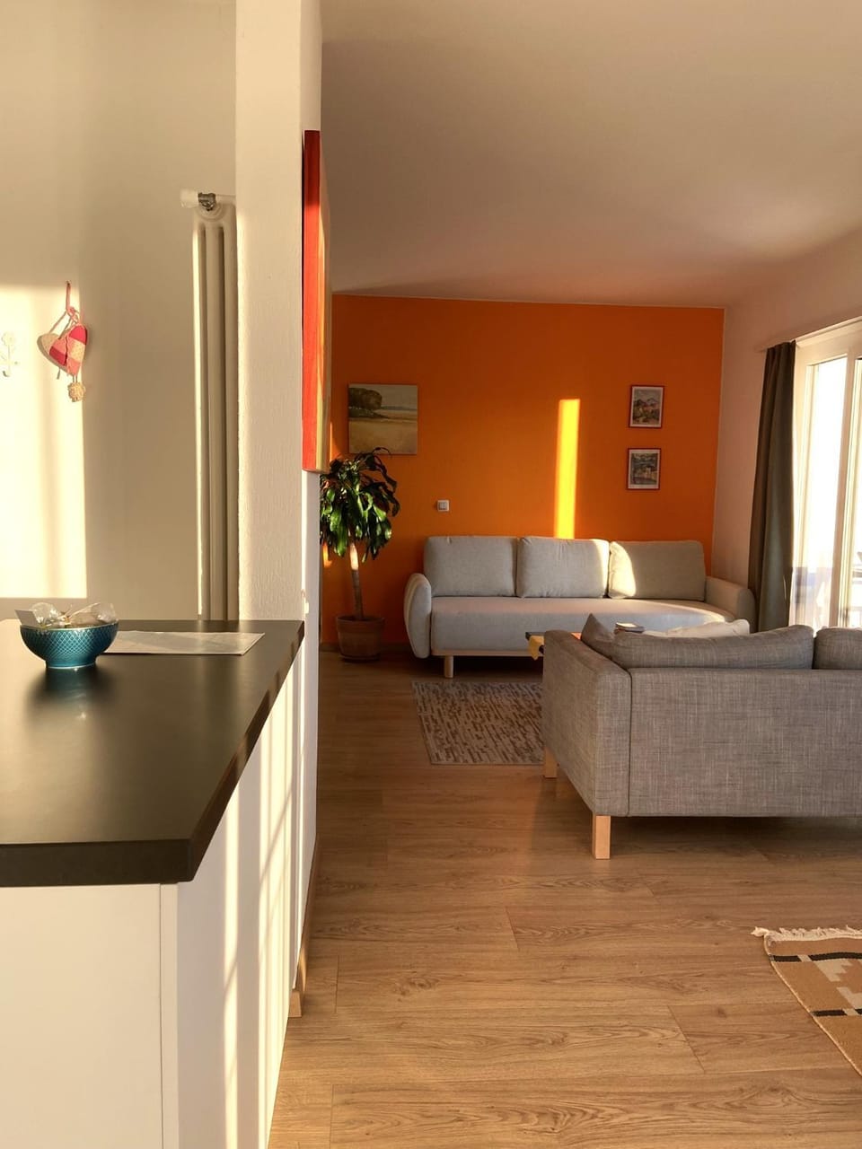 Kitchen or kitchenette, Living room