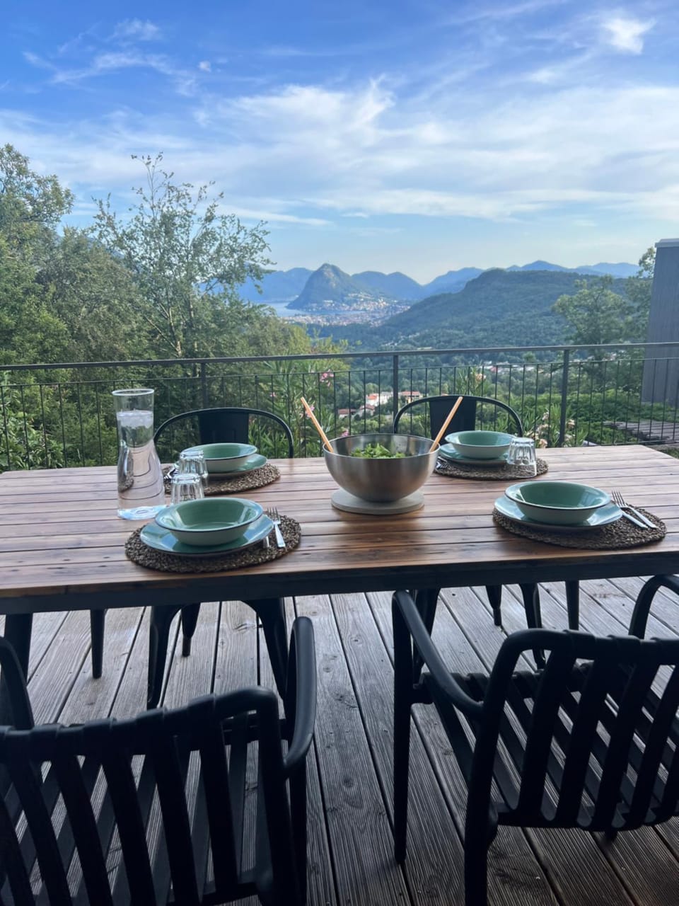 Day, Natural landscape, View (from property/room), Balcony/Terrace, Dining area, Mountain view