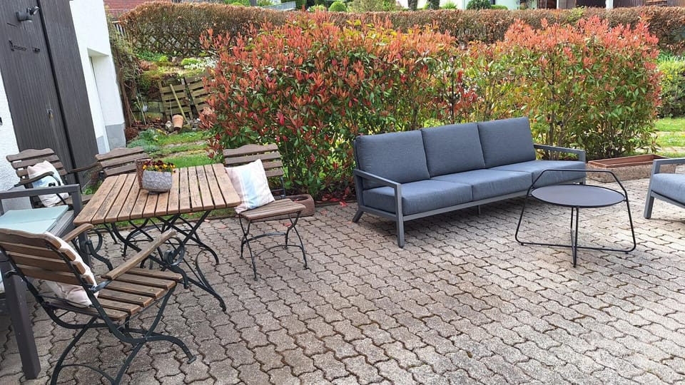 Patio, Garden, Seating area