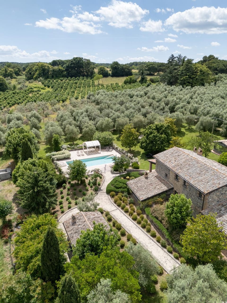 Bird's eye view, Garden view, Pool view, Swimming pool, Inner courtyard view