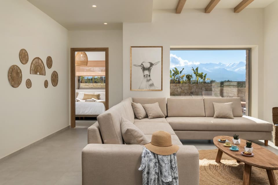 Natural landscape, Living room, Seating area, Mountain view