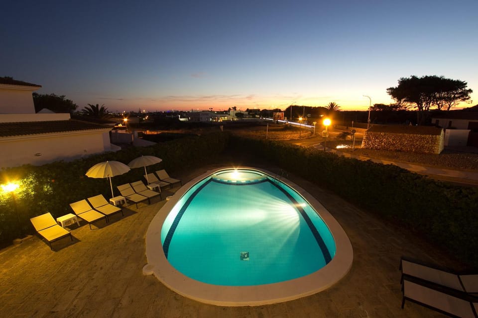 Swimming pool, Sunset