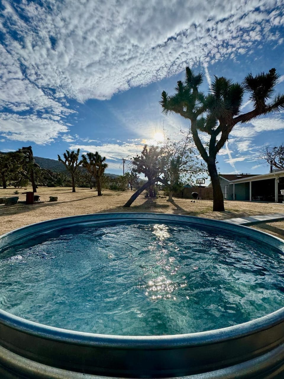 Natural landscape, Mountain view, Pool view