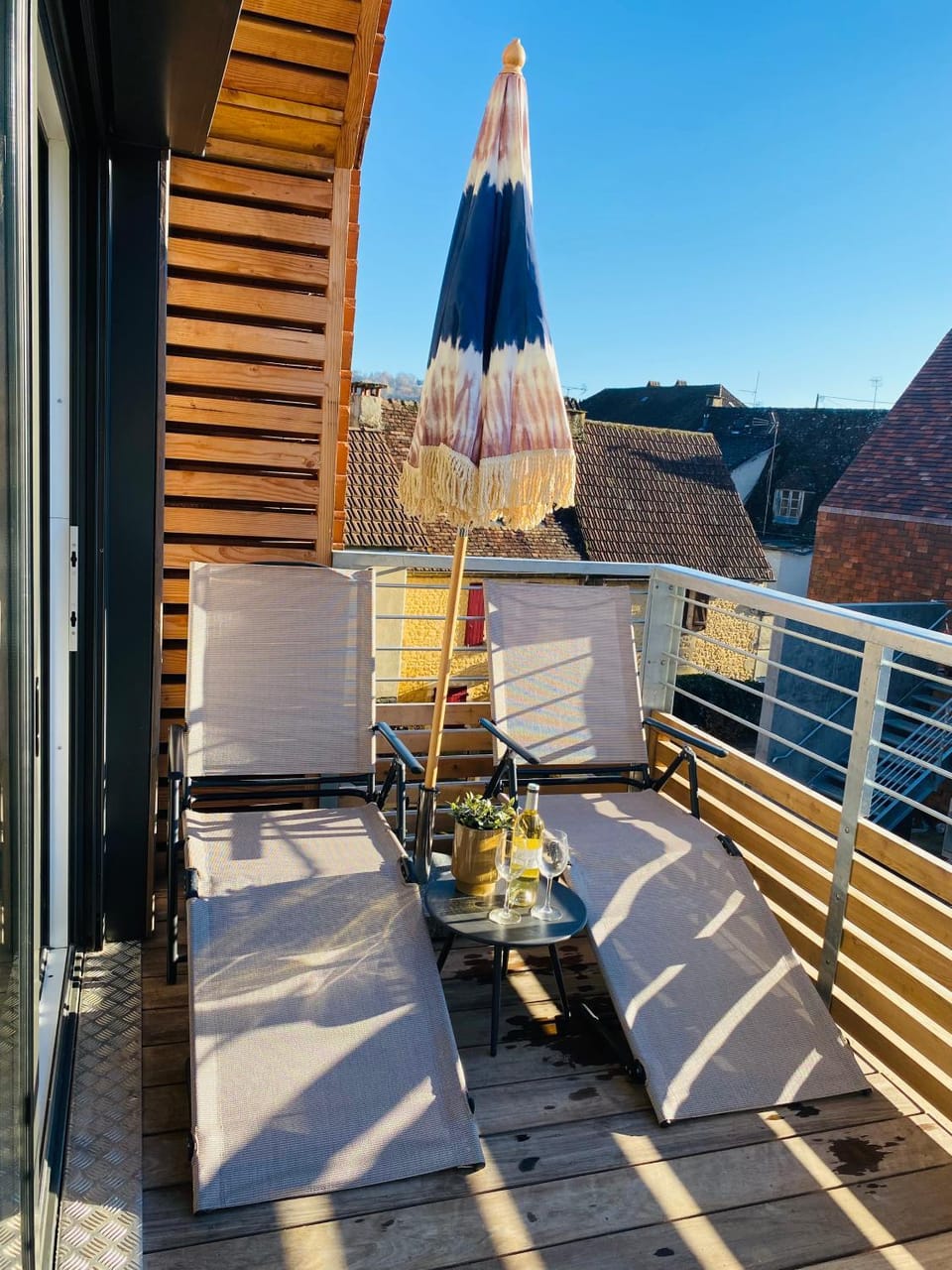 Natural landscape, Balcony/Terrace, sunbed