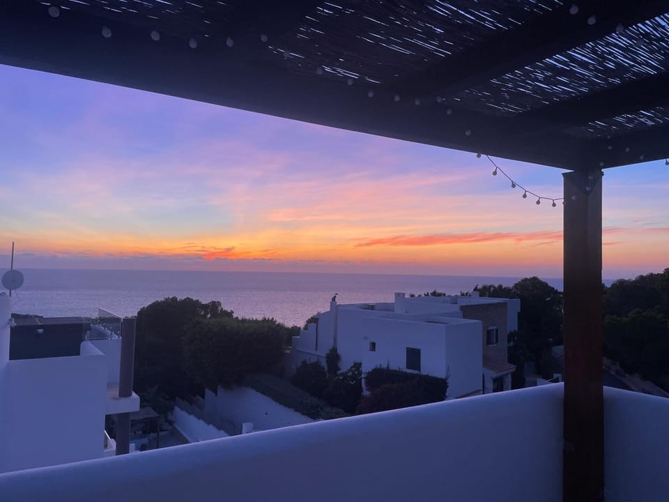 Natural landscape, Balcony/Terrace, Sea view, Sunset