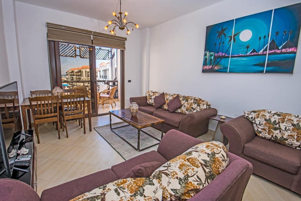 Premium sea view 2 bedrooms 2 bathrooms apartment located within Gravity Hotel & Aquapark Hurghada Apartment in Hurghada