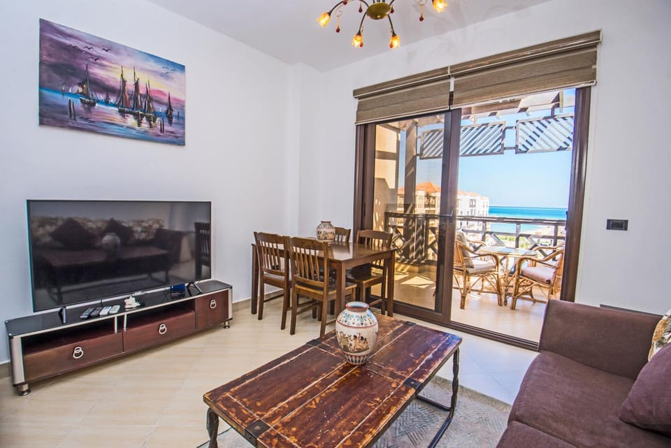 Premium sea view 2 bedrooms 2 bathrooms apartment located within Gravity Hotel & Aquapark Hurghada Apartment in Hurghada