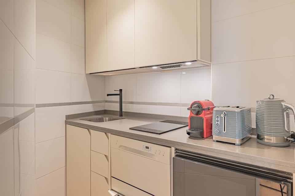 Kitchen or kitchenette, toaster