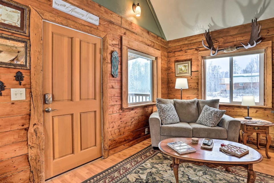'Snowshoe Cabin' w/ Gas Grill: Fish & Hike! Cabin in Big Lake