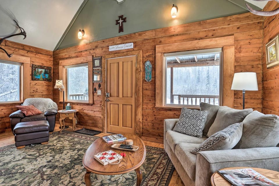 'Snowshoe Cabin' w/ Gas Grill: Fish & Hike! Cabin in Big Lake