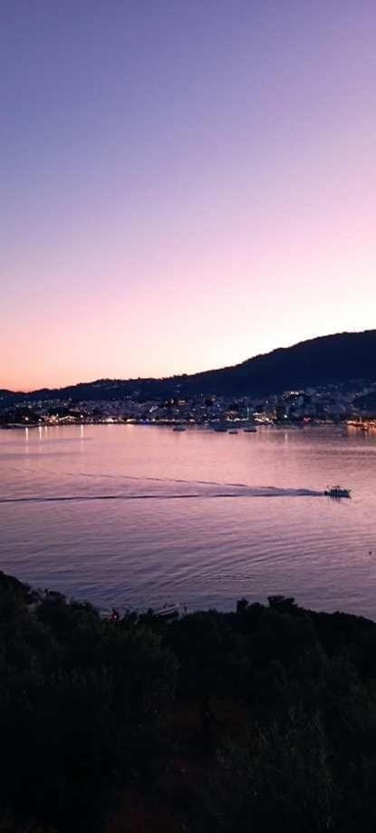 Natural landscape, Sea view, Sunset