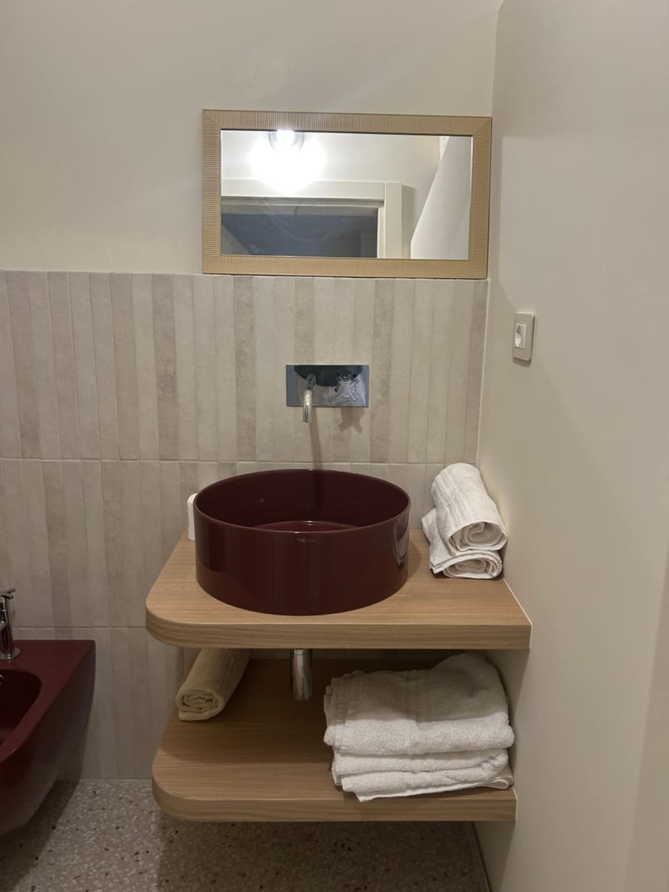Bathroom, towels