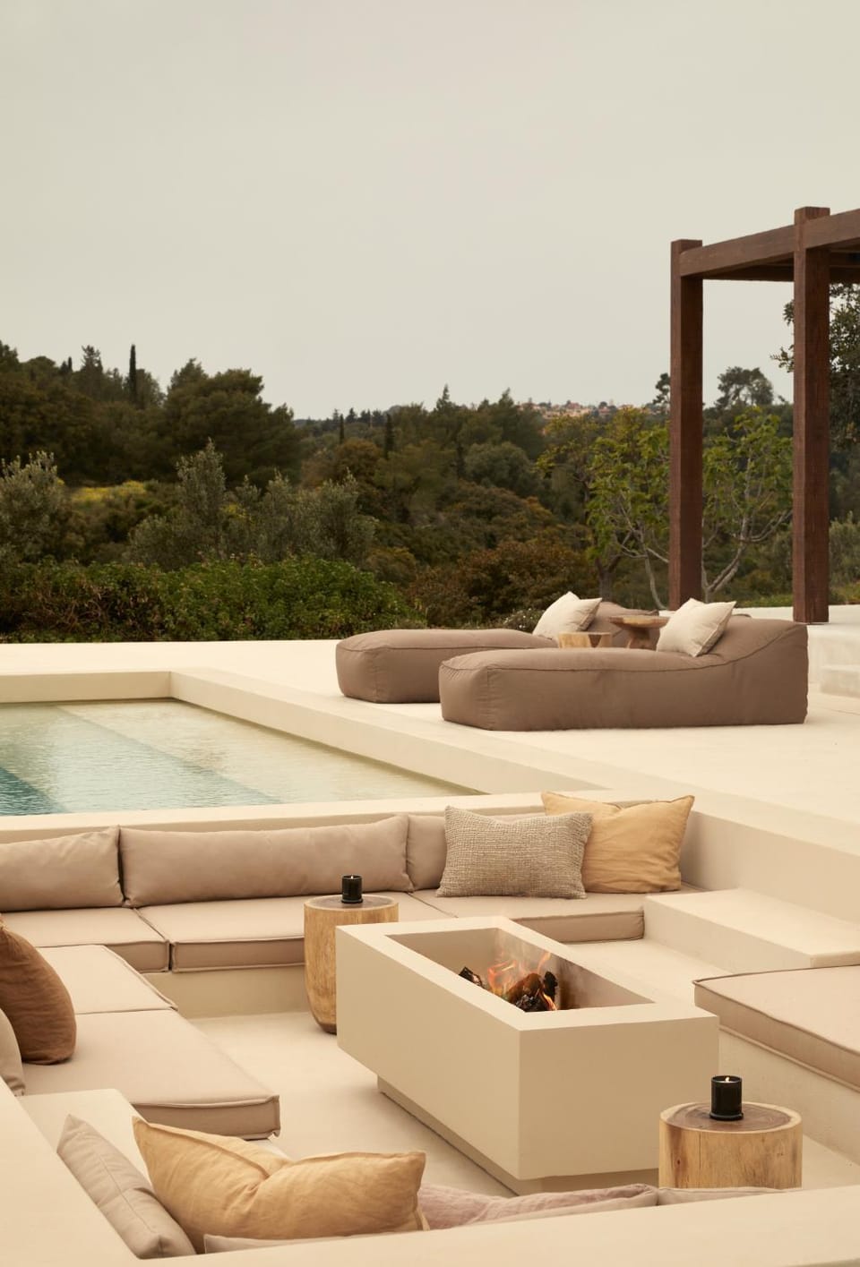 Summer, Swimming pool, flat iron, sunbed