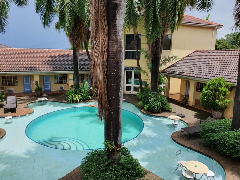 Property building, Pool view, Swimming pool
