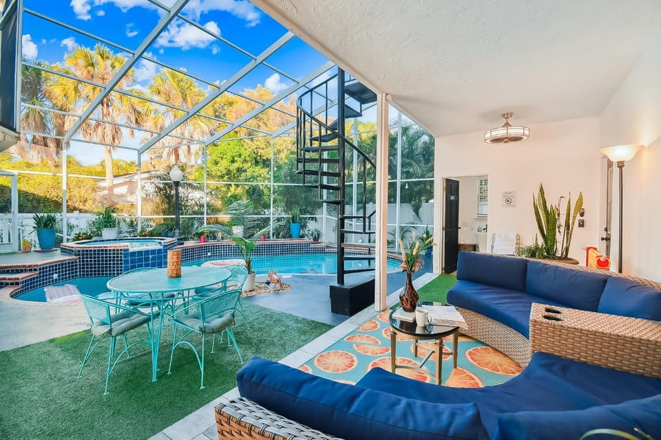 Patio, Balcony/Terrace, Seating area, Pool view, Swimming pool