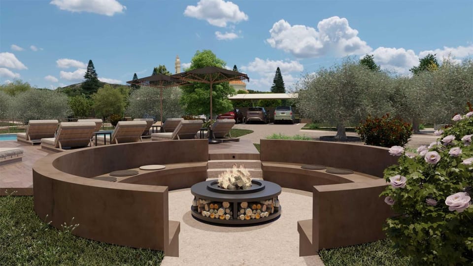 Evening entertainment, Swimming pool