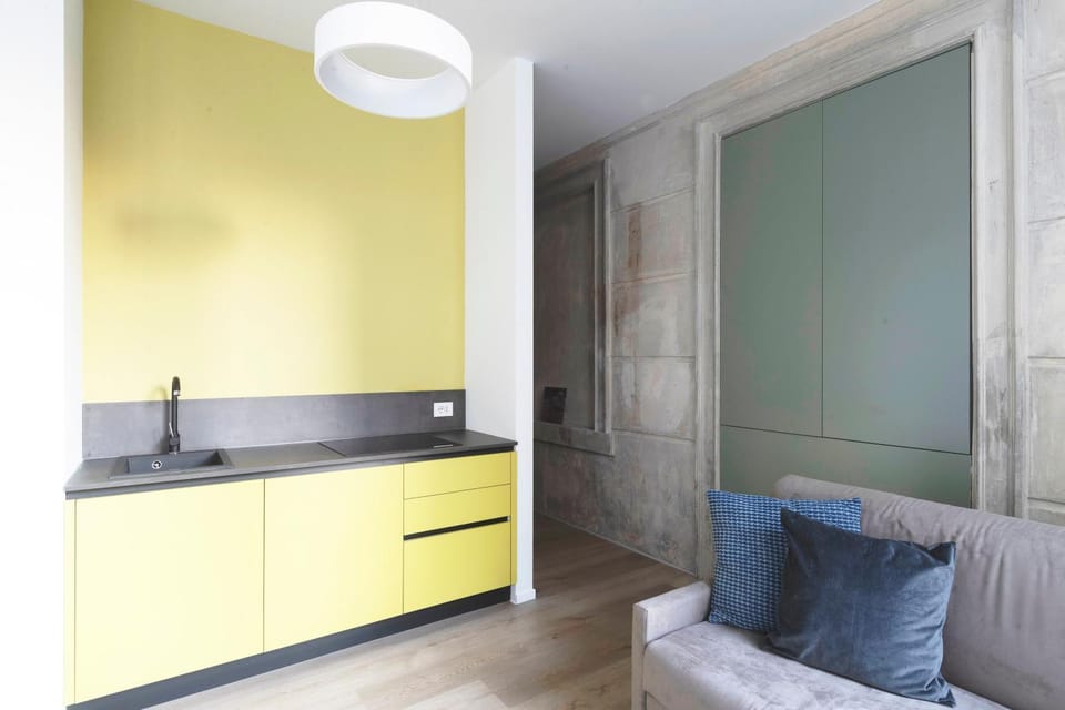 Kitchen or kitchenette, Living room