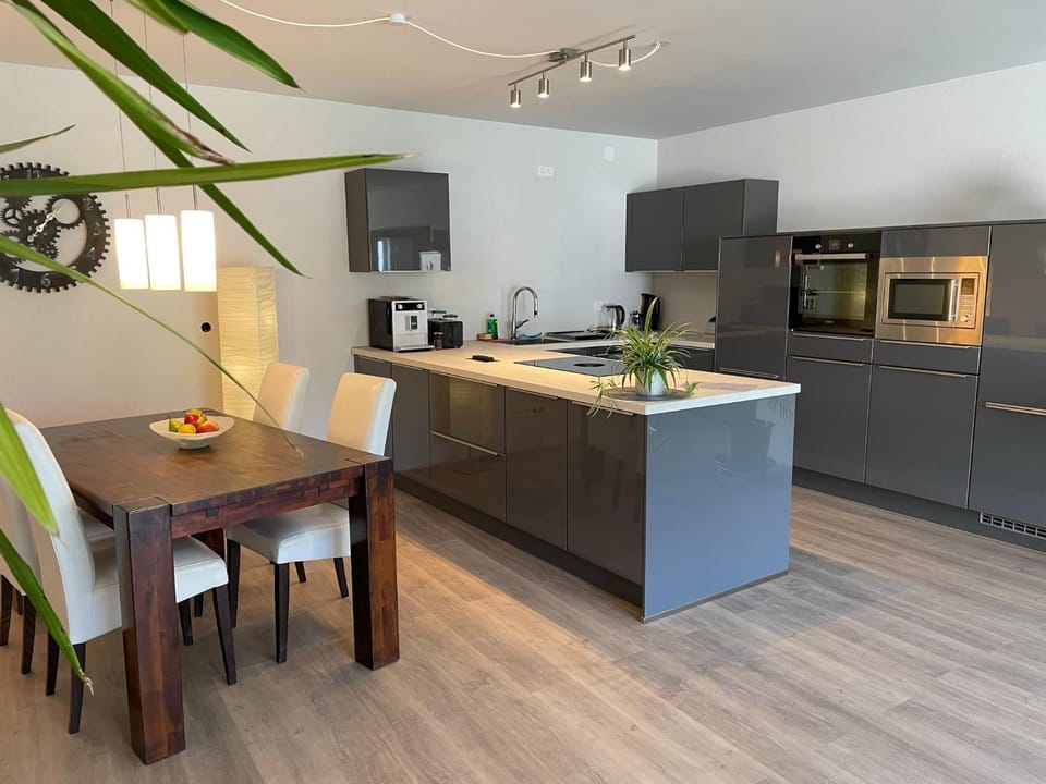 Kitchen or kitchenette, Dining area, stove, kitchen