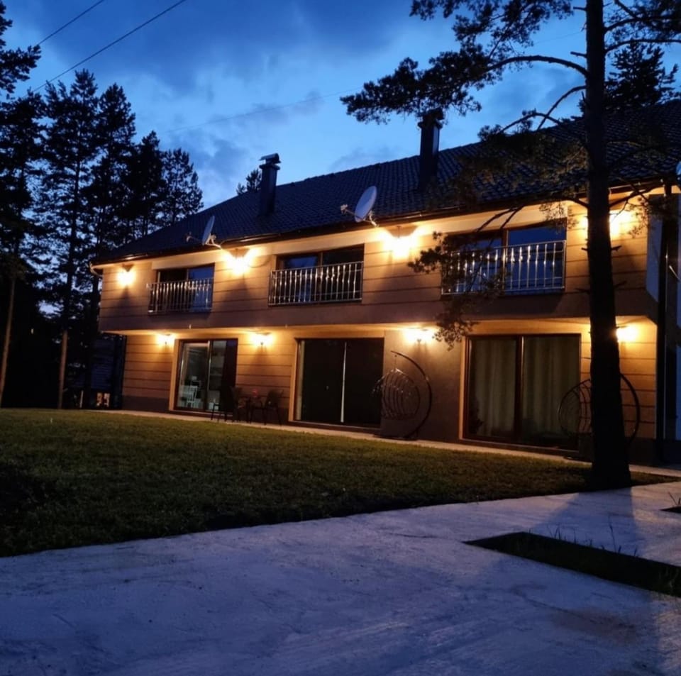Property building, Garden, Sunset
