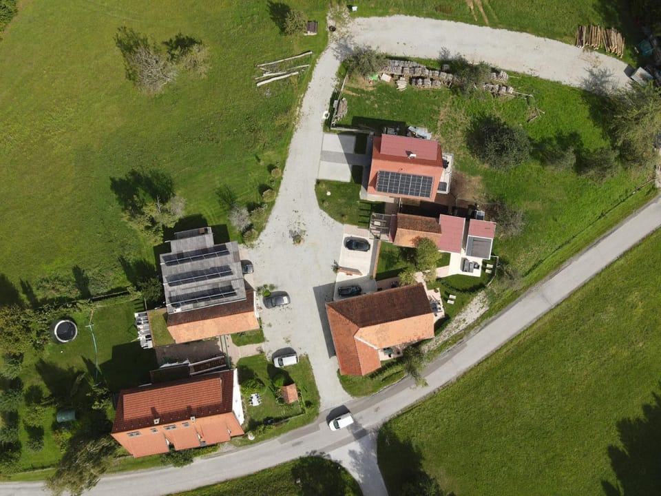 Property building, Natural landscape, Bird's eye view, Inner courtyard view