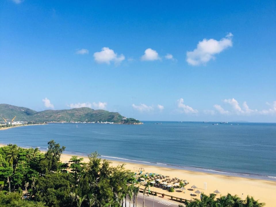 Natural landscape, Beach, Mountain view, Sea view