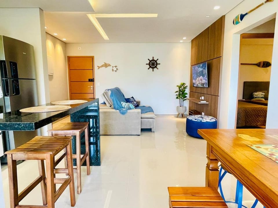 Apto à poucos passos da praia e Vista Mar-Toninhas Apartment in State of São Paulo