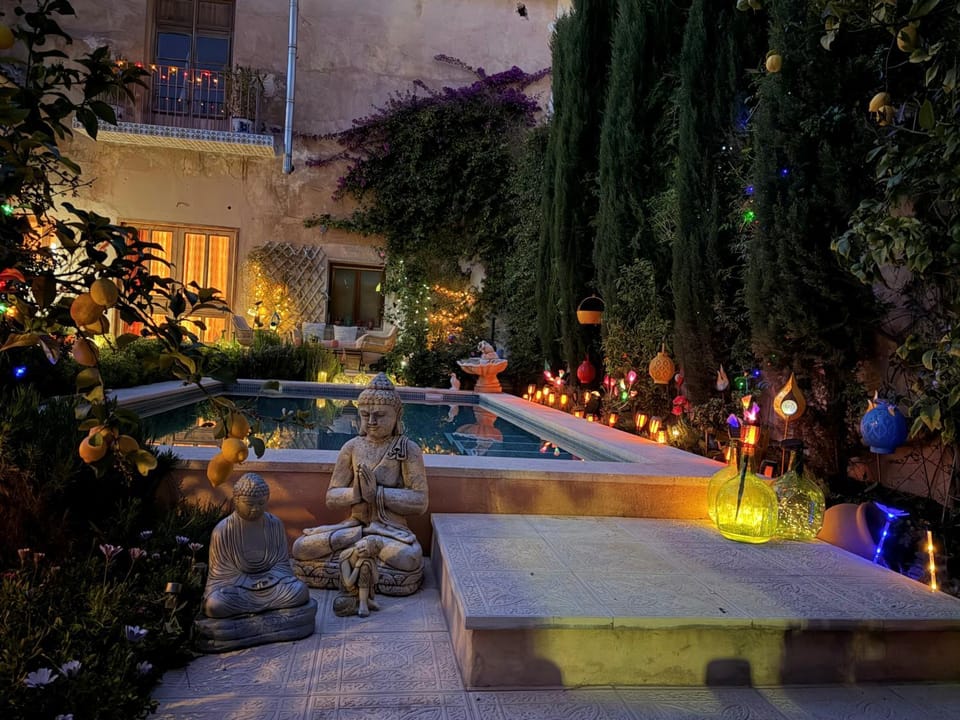 Night, Swimming pool