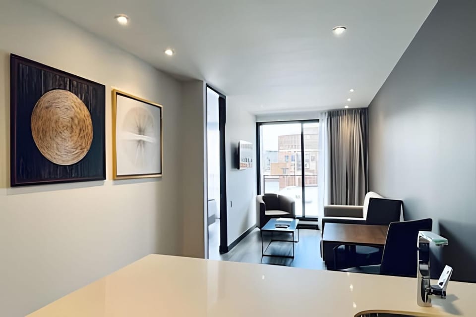 Photo of the whole room, Seating area, Dining area