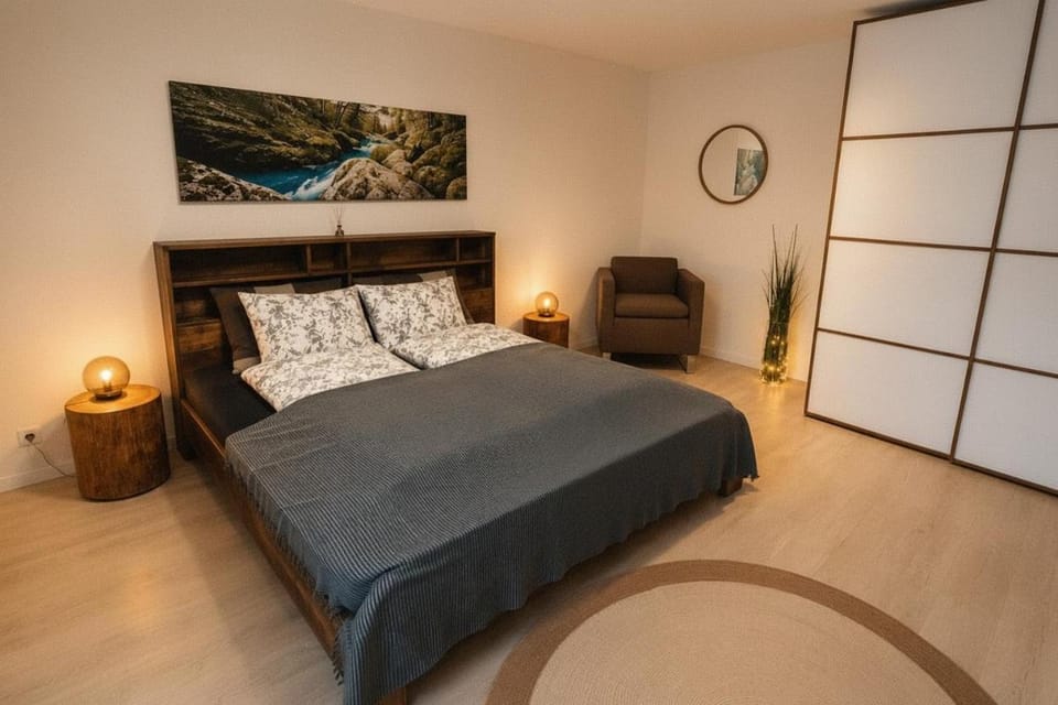 Bed, Bedroom, wardrobe