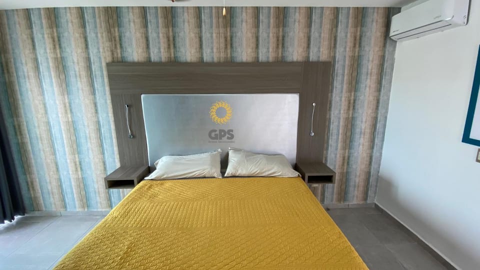 Bed, Bedroom, air conditioner