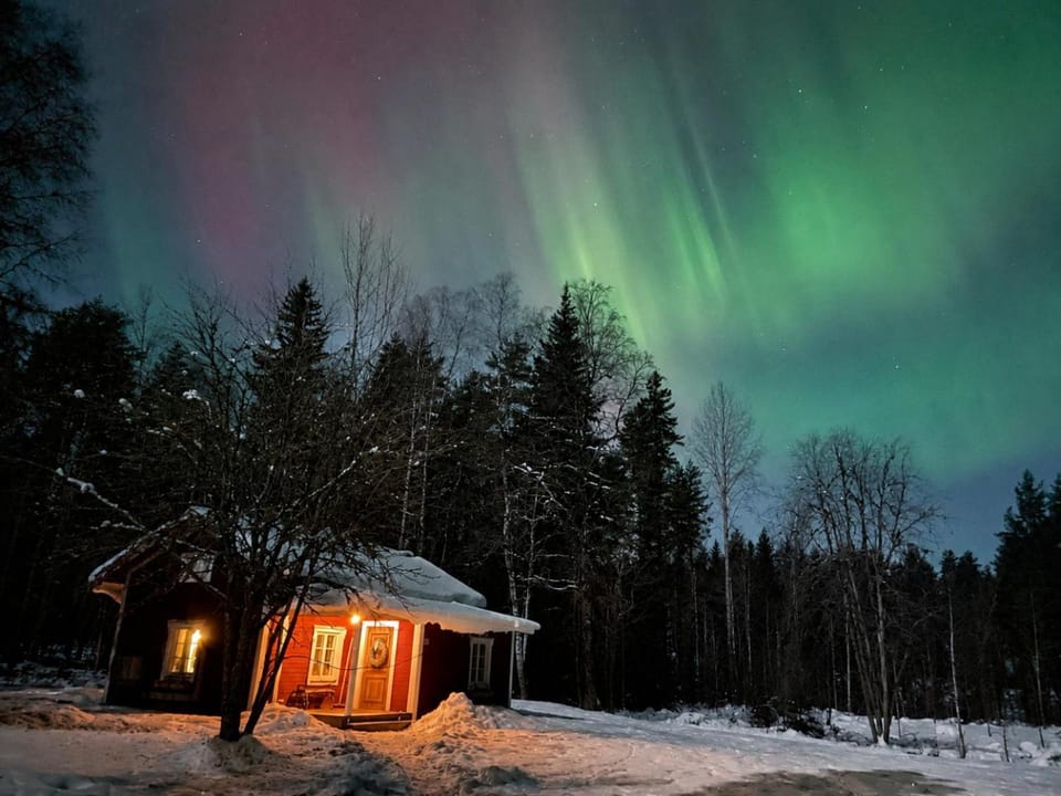 Property building, Night, Natural landscape, Winter
