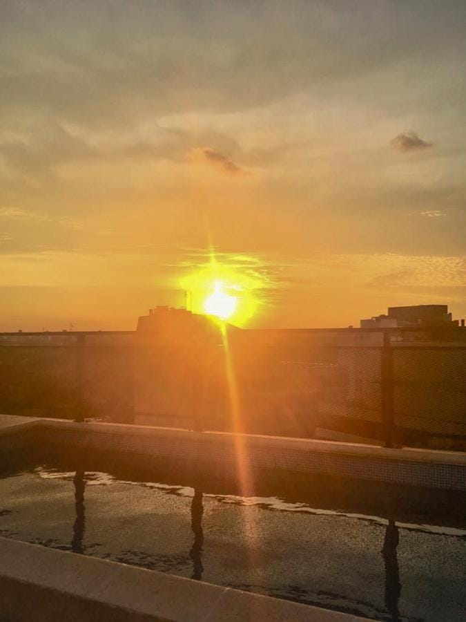 Swimming pool, Sunset