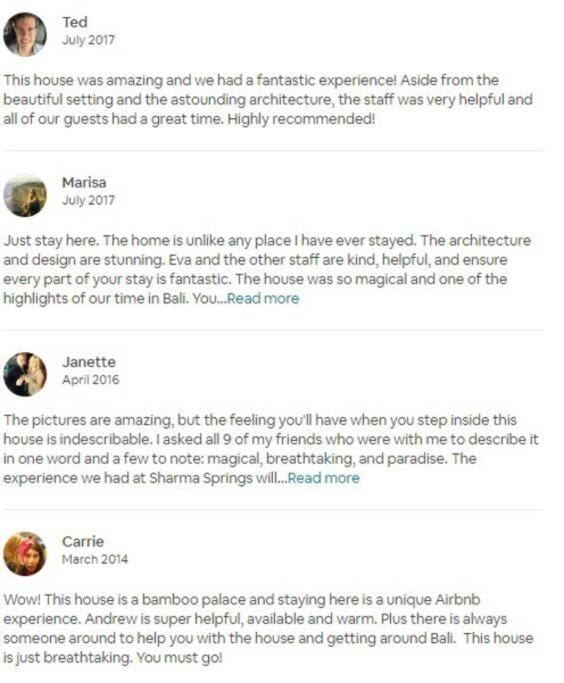 Sharma Springs 5 bds Luxurious Bamboo Mansion Pool Villa in Abiansemal