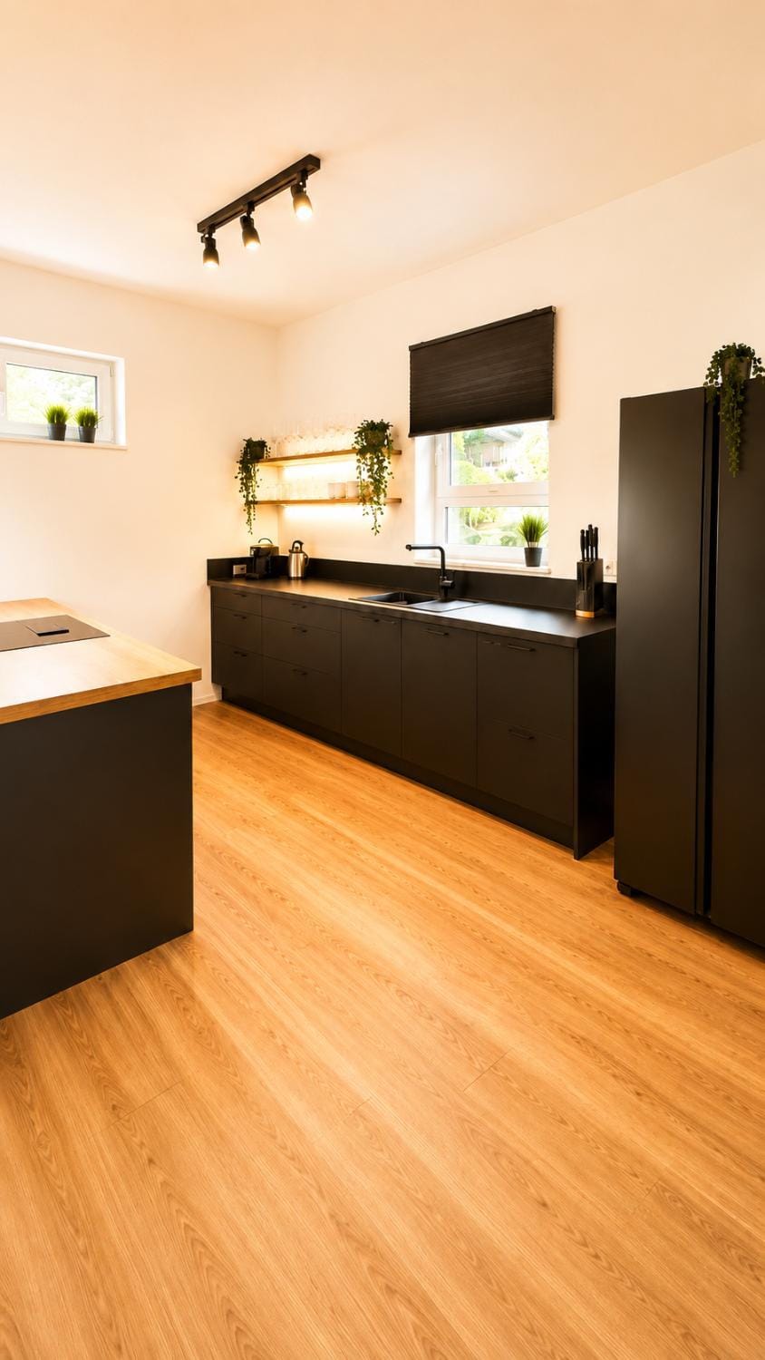 Kitchen or kitchenette, oven